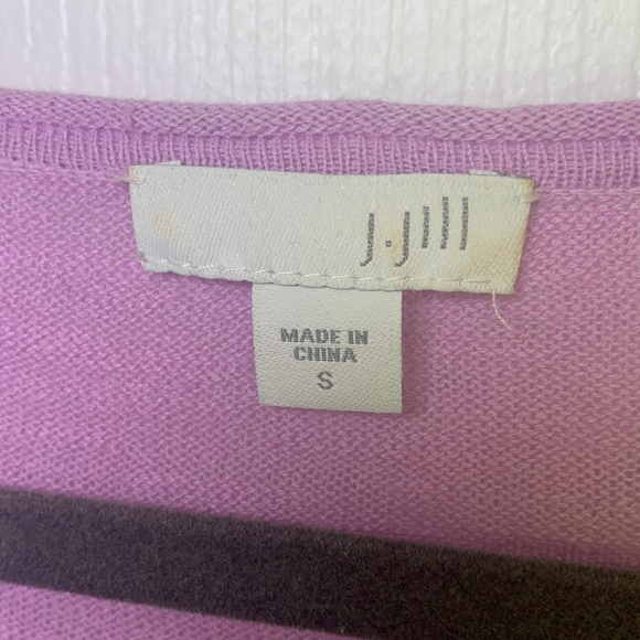 J Jill Linen/Cotton blend pink/ lavender crewneck lightweight sweater size small - Picture 3 of 7